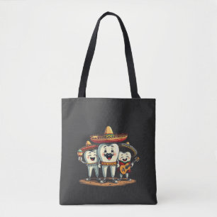 Bloemen Tand Grappig Cinco de Mayo Draagtas