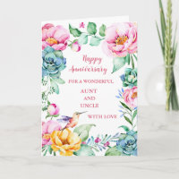 Bloemen Tante en Oom Jubileum