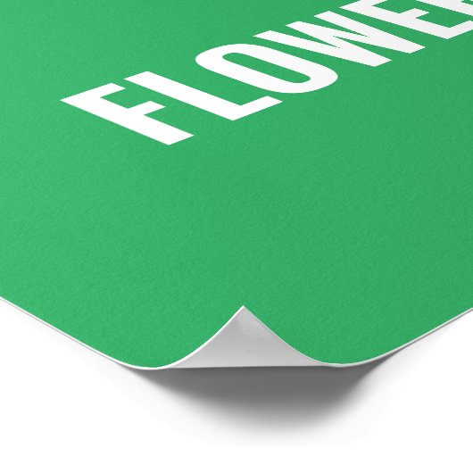 Bloemen te koop Teken, Valentijnsdag Poster (Hoek)