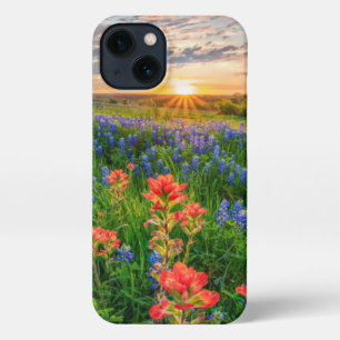 Bloemen Texas Bluebonnets & Indian Paintborstel iPhone 13 Hoesje