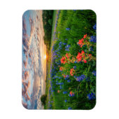 Bloemen | Texas Bluebonnets & Indian Paintborstel Magneet (Verticaal)