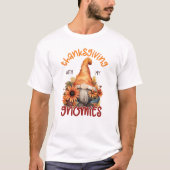Bloemen Thanksgiving met mijn Gnomies T-shirt (Voorkant)