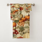 Bloemen Thanksgiving Patroon (10) Bad Handdoek (Insitu)