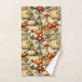 Bloemen Thanksgiving Patroon (10) Bad Handdoek (Handdoek)