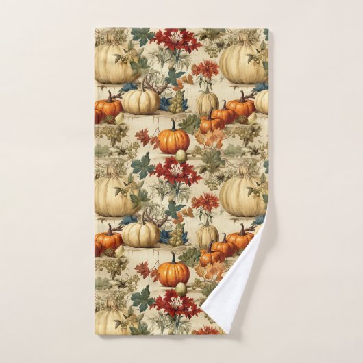 Bloemen Thanksgiving Patroon (10) Bad Handdoek (Handdoek)