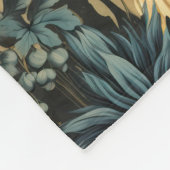 Bloemen Thanksgiving Patroon (12) Fleece Deken (Hoek)