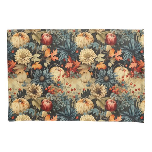 Bloemen Thanksgiving Patroon (12) Kussensloop (Voorkant-Links)