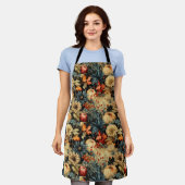 Bloemen Thanksgiving  Patroon (12) Schort (Gedragen)