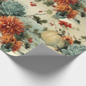Bloemen Thanksgiving  Patroon (1) Cadeaupapier (Hoek)
