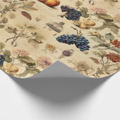 Bloemen Thanksgiving Patroon (4) Cadeaupapier (Hoek)
