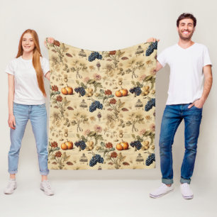 Bloemen Thanksgiving Patroon (4) Fleece Deken