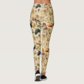 Bloemen Thanksgiving  Patroon (4) Leggings (Achterkant)
