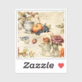 Bloemen Thanksgiving  Patroon (7) Sticker (Vel)