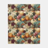 Bloemen Thanksgiving Patroon (8) Fleece Deken (Voorkant)