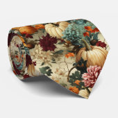 Bloemen Thanksgiving Patroon (8) Stropdas (Opgerold)