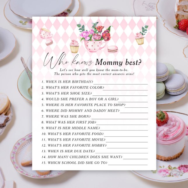 Bloemen thee feest - Wie kent mama het beste spel (Creator heeft geüpload)