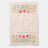 Bloemen Theedoek met aangepaste offerte (Verticaal)