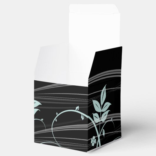 Bloemen Trim Bruiloft Favor Box Bedankdoosjes (Geopend)
