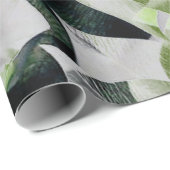 Bloemen Tropisch groen groen Minimale VIP Cadeaupapier (Rol Hoek)