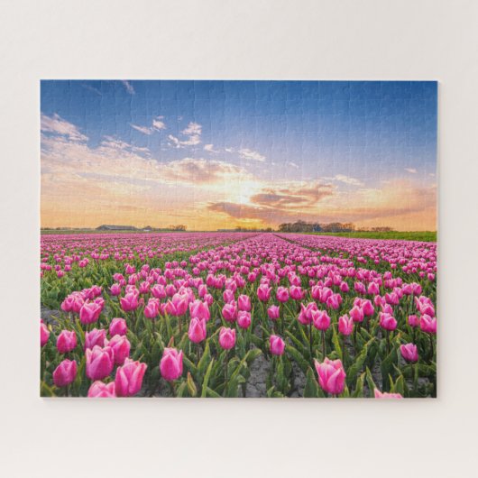Bloemen | Tulpen Zuid-Holland, Nederland Legpuzzel (Horizontaal)