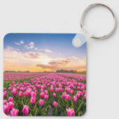 Bloemen | Tulpen Zuid-Holland, Nederland Sleutelhanger (Achterkant)