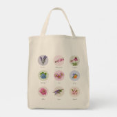 Bloemen uit New England Tote Bag (Achterkant)