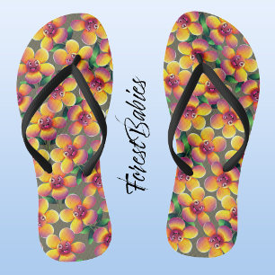Bloemen Uniek Schattige Grappig bloemmotief Teenslippers