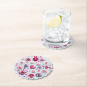 Bloemen Valentijnsdag Hart Kartonnen Onderzetters (Insitu)