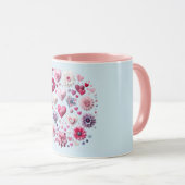 Bloemen Valentijnsdag hart Mok (Voorkant rechts)