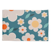 Bloemen van Abstracte oproerbloemen op de bloem Kussensloop (Achterkant)