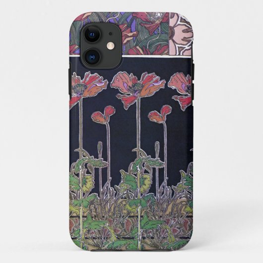 Bloemen van Art Nouveau Style, Mucha Case-Mate iPhone Case (Achterkant)