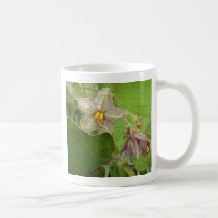 Bloemen van Aubergine Koffiemok