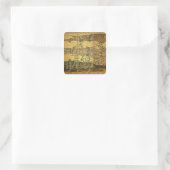 Bloemen van Camellias Vierkante Sticker (Tas)