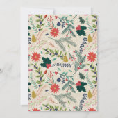 Bloemen Van de Bedrijfs groeten van de Vakantie Feestdagenkaart (Achterkant)