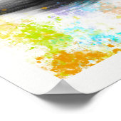 Bloemen van de bloem van de bloem van de stengel poster (Hoek)