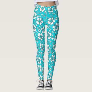 Bloemen van de Hibiscus van Malia Hawaiiaanse Leggings