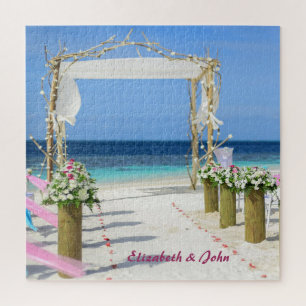 Bloemen van de strandprieel legpuzzel
