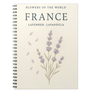 Bloemen van de Wereld — Franse Lavendel Notitieboek