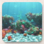 Bloemen van de Zee Kurken Onderzetters (Voorkant)