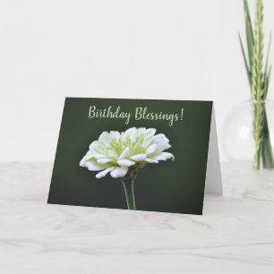Bloemen van Faith Key Limoen Flower Birthday Card Kaart