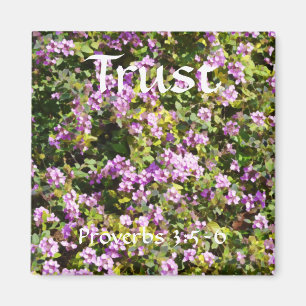 Bloemen van Faith Proverbs Sage Magnet Magneet