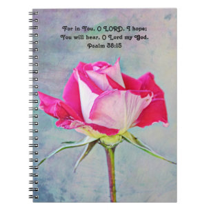 Bloemen van Faith Roos Hope Prayer Journal Notitie Notitieboek