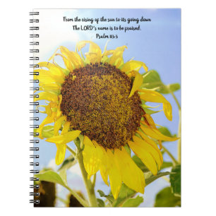 Bloemen van Faith Sun Sunflower Scripture Notitieb Notitieboek