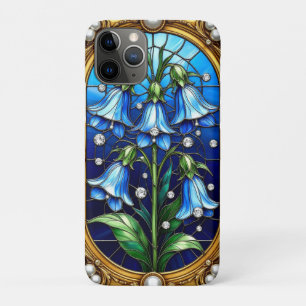 Bloemen van het Blauwe Klokje en Details van Goude iPhone 11 Pro Hoesje