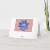 Bloemen van het geloof Psalm 27:1 briefkaart (Achterkant)