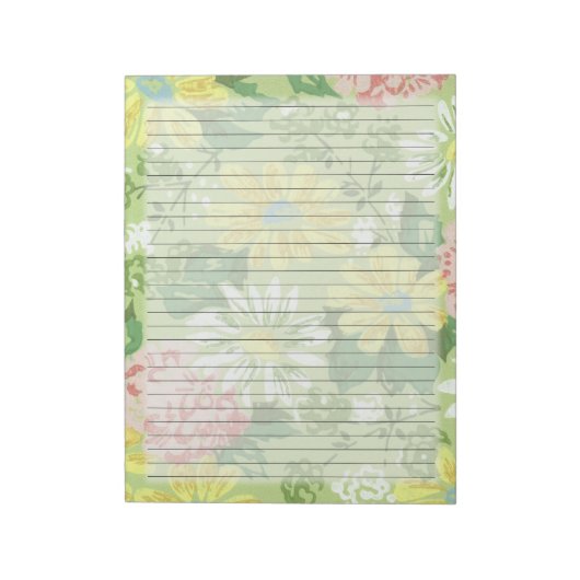  bloemen van het land uit de middelbare eeuw met b notitieblok (Gedraaid)