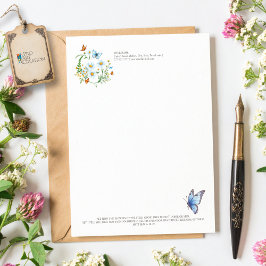 Bloemen van het veld briefhoofd