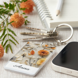 Bloemen van Inspiratie: Gepersonaliseerd Sleutelhanger