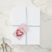 Bloemen van Liefde | Aangepaste naam | VALENTIJNSD Cadeaulabel (Met Touw)