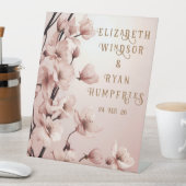 Bloemen van Liefde" Huwelijksuitnodiging Collectie Reclamebord Met Voetstuk (Insitu)